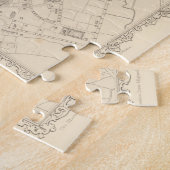 Puzzle Carte vintage de Sheffield Angleterre (1851) (Côté)