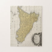 Puzzle Carte vintage de Sicile Italie (1747) (Vertical)