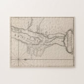 Puzzle Carte vintage de St Augustine FL (1764) (Horizontal)