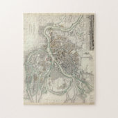 Puzzle Carte vintage de St Petersbourg Russie (1834) (Vertical)