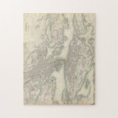 Puzzle Carte Vintage de Stockholm Suède (1838) (Vertical)