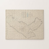 Puzzle Carte vintage de Tampa Bay FL (1855) (Horizontal)