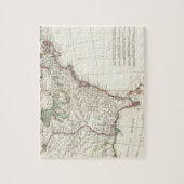 Puzzle Carte vintage de treize colonies (1776) (Vertical)