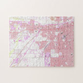 Puzzle Carte vintage de Tucson Arizona (1957) (Horizontal)