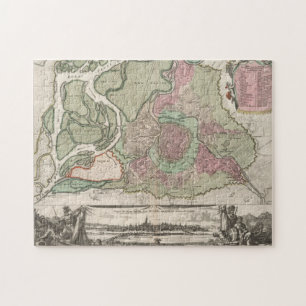 Puzzle Carte Vintage de Vienne Autriche (1716)