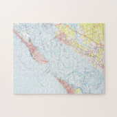 Puzzle Carte vintage de ville NJ (1952) d'océan (Horizontal)