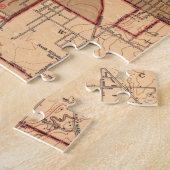 Puzzle Carte vintage de Wichita le Kansas (1943) (Côté)