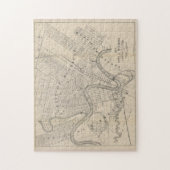 Puzzle Carte vintage de Winnipeg Canada (1882) (Vertical)