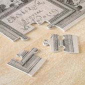 Puzzle Carte Vintage d'Édimbourg en Écosse (1581) (Côté)