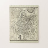 Puzzle Carte vintage d'Edimbourg en Ecosse (1844) (Vertical)