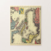 Puzzle Carte vintage des Caraïbes (1898) (Vertical)