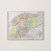 Puzzle Carte vintage des Etats-Unis occidentaux (1853) (Horizontal)