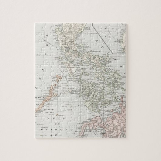 Puzzle Carte vintage des îles philippines (1901) (Vertical)