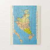 Puzzle Carte Vintage des vignes de Martha (Vertical)