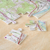 Puzzle Carte vintage d'Eugene Orégon (1967) (Côté)