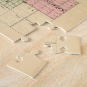 Puzzle Carte vintage d'Omaha Nebraska (1885) (Côté)