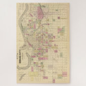 Puzzle Carte vintage d'Omaha Nebraska (1885) (Vertical)