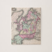 Puzzle Carte vintage du Canada (1857) (Vertical)