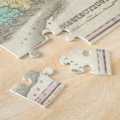 Puzzle Carte vintage du Connecticut (1827) (Côté)