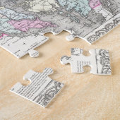 Puzzle Carte vintage du Maryland (1855) (Côté)