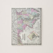 Puzzle Carte vintage du Maryland (1855) (Vertical)
