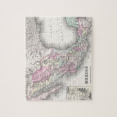 Puzzle Carte vintage du Mexique (1855) (Vertical)