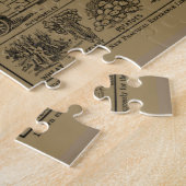 Puzzle Carte vintage du Michigan (1912) - Tan (Côté)