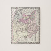 Puzzle Carte vintage du Minnesota (1855) (Vertical)