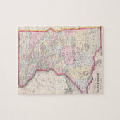 Puzzle Carte vintage du Minnesota (1864) (Horizontal)