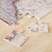 Puzzle Carte vintage du Minnesota (1864) (Côté)