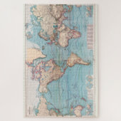 Puzzle Carte vintage du monde (1897) (Vertical)