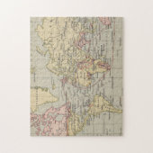 Puzzle Carte vintage du monde (1914) (Vertical)