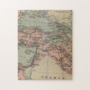 Puzzle Carte vintage du Moyen-Orient