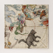 Puzzle Carte vintage du Pôle Nord (Vertical)