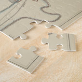 Puzzle Carte vintage d'Utica New York (1883) (Côté)