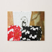 Puzzle Cartes de Poker Aces Chips Jeux Casino Gagner jeu (Horizontal)
