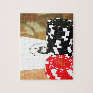 Puzzle Cartes de Poker Aces Chips Jeux Casino Gagner jeu