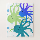 Puzzle Cartographie Animal Octopus pourpre (Vertical)
