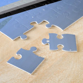 Puzzle Cartographie train Noël Carte postale (Côté)