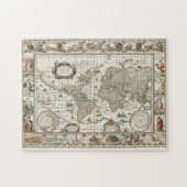 Puzzle Cartographie vintage avec illustrations d'art (Horizontal)