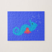 Puzzle Carton bleu Seahorse (Horizontal)