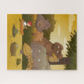 Puzzle Cartoon Animaux de la Jungle (Horizontal)