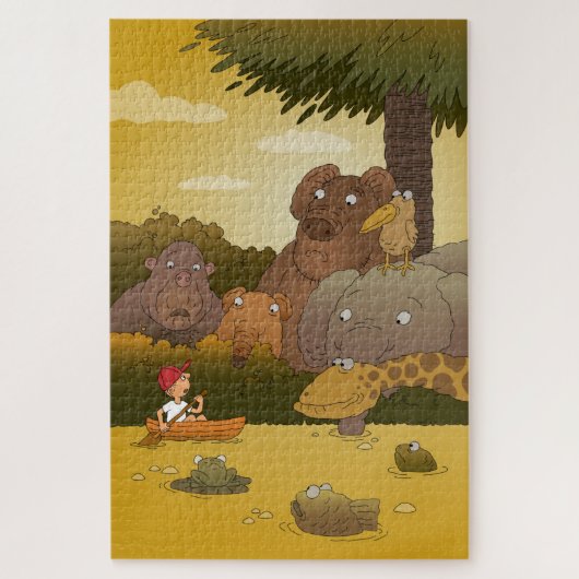 Puzzle Cartoon Animaux de la Jungle (Vertical)