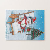 Puzzle Cartoon mignon Snowman (Horizontal)