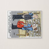 Puzzle Cartoon Postman Amoureux Du Golf (Horizontal)