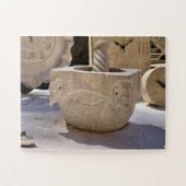 Puzzle Carved Stone Mortar | Noto’s Artisan Legacy (Horizontal)