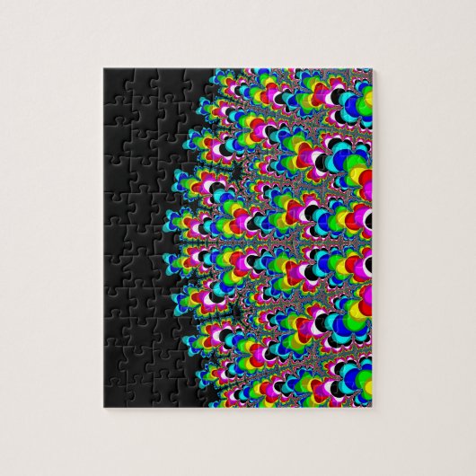 Puzzle Cascade arc-en-ciel - Art fractal (Vertical)
