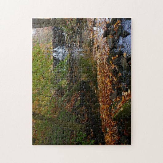 Puzzle Cascade automnale et Creek Pennsylvania Nature (Vertical)