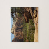 Puzzle Cascade aux Emerald Pools dans le parc national de (Vertical)