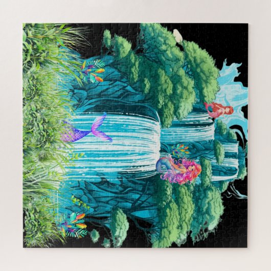 Puzzle cascade avec sirènes (Horizontal)